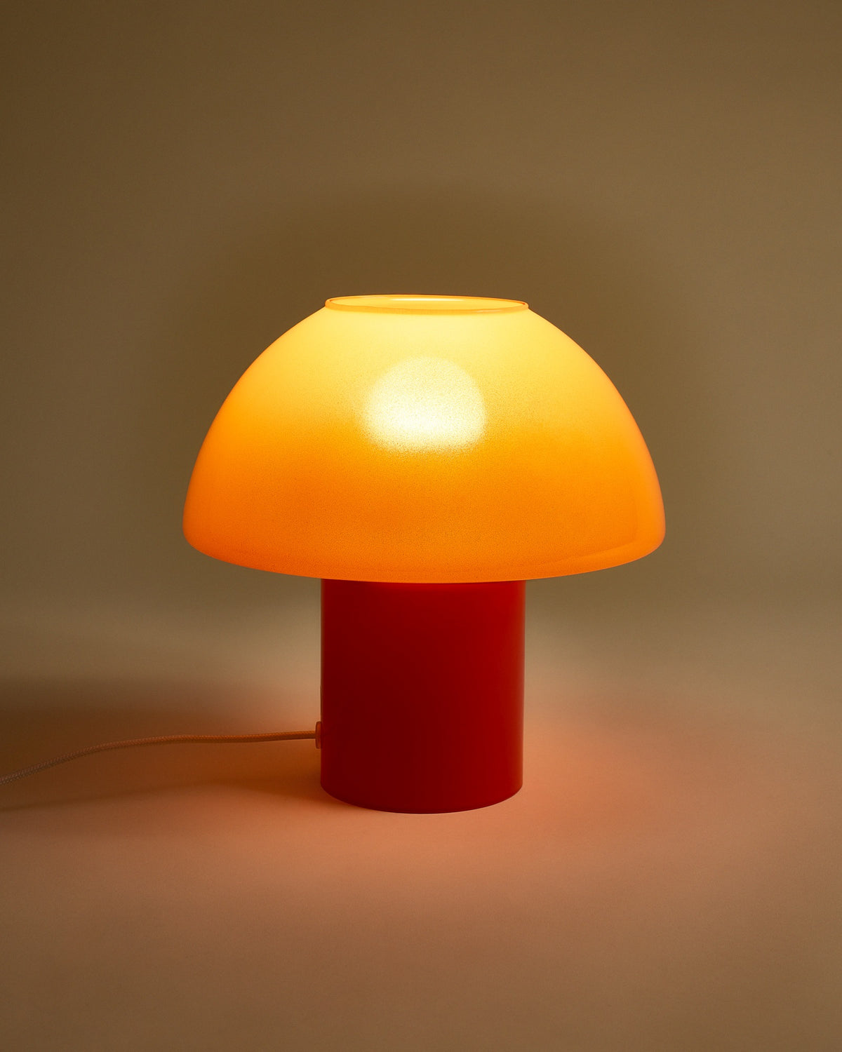 Cogumelo Glaslampe orange rot