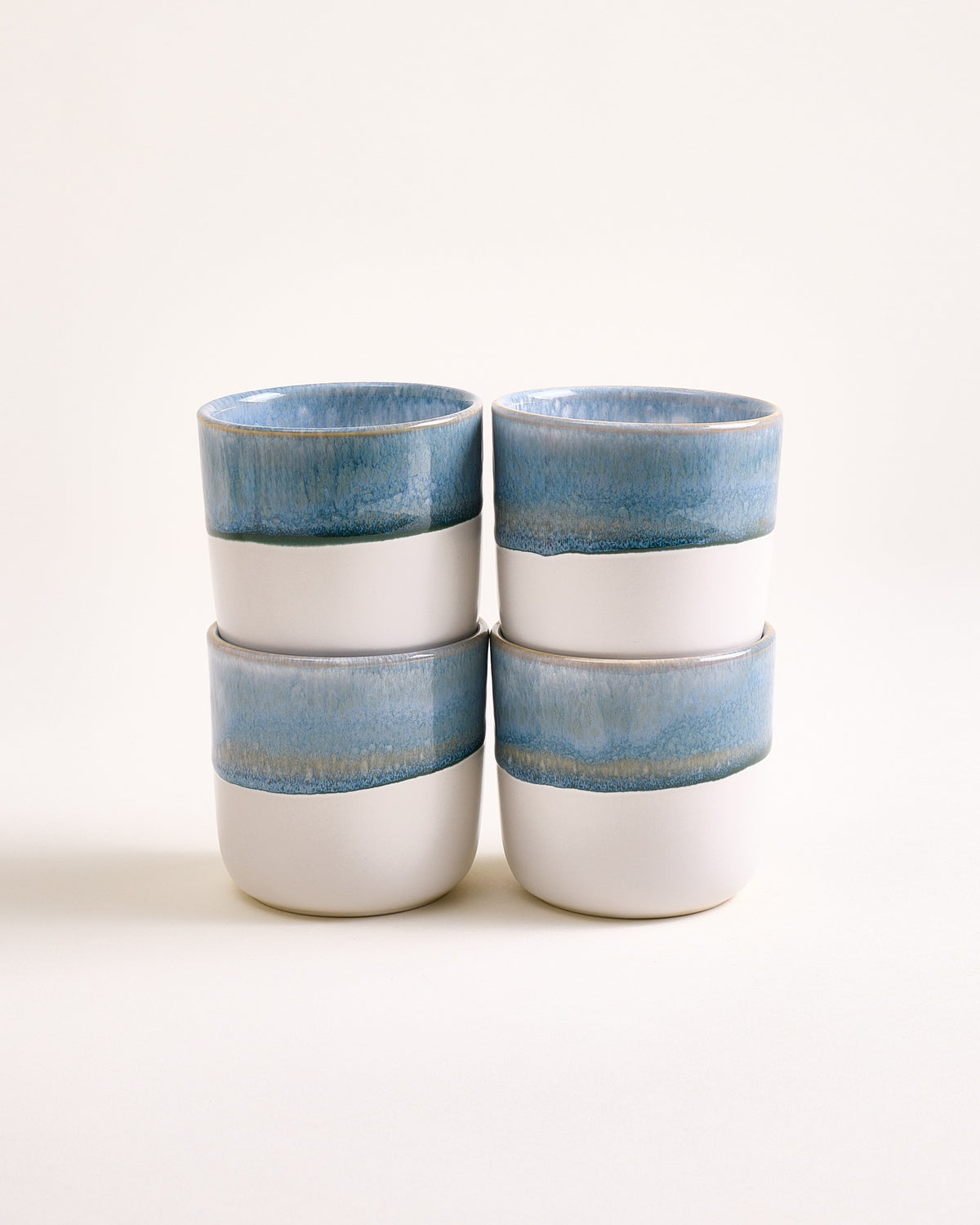 Coimbra Becher groß graublau 4er-Set