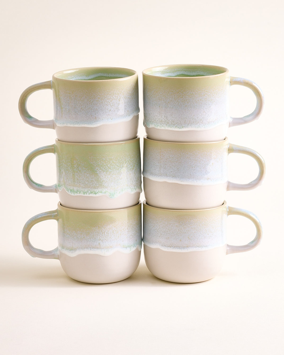 Coimbra - Tazza grande verde menta Set da 6