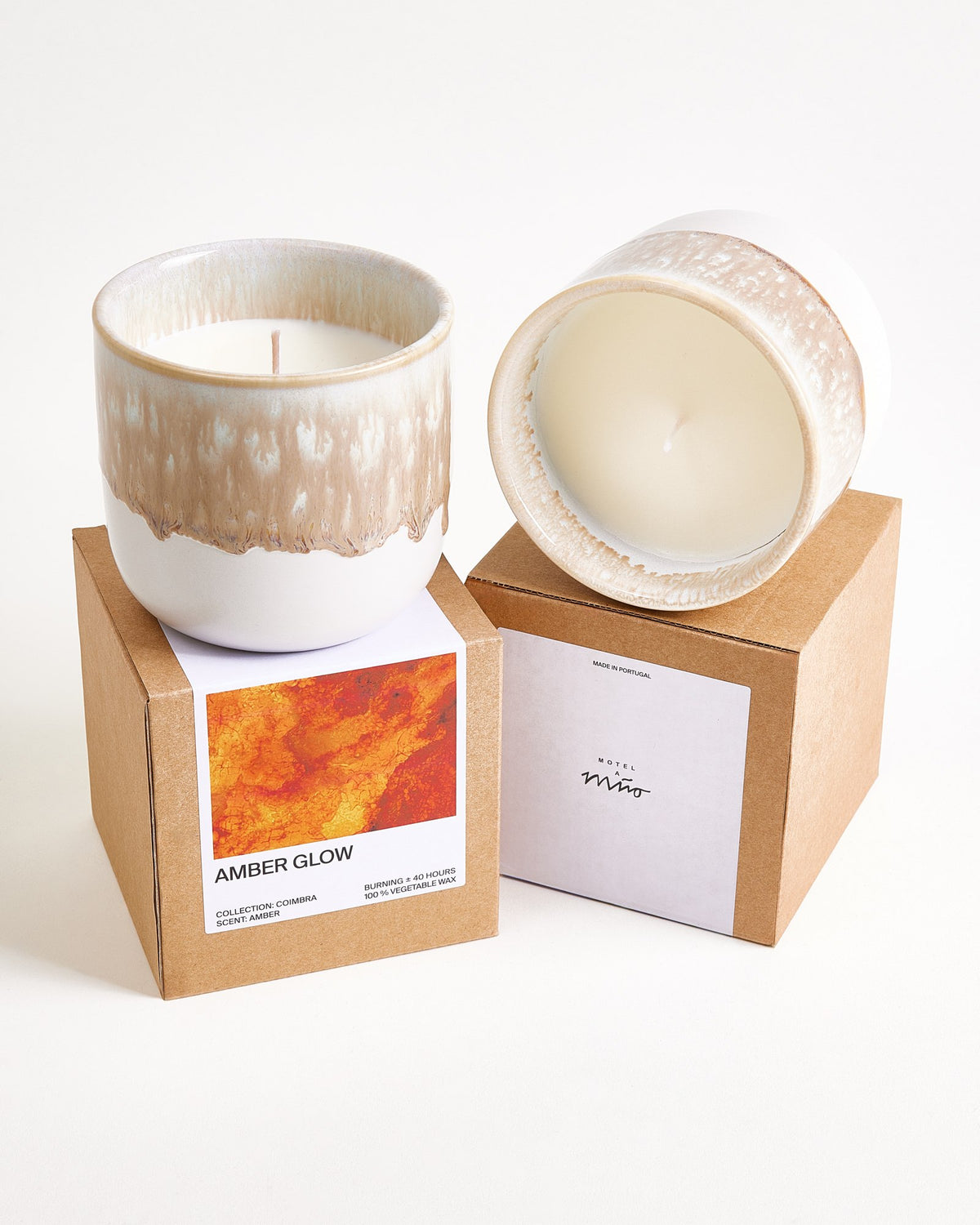Coimbra Duftkerze Amber Glow sand