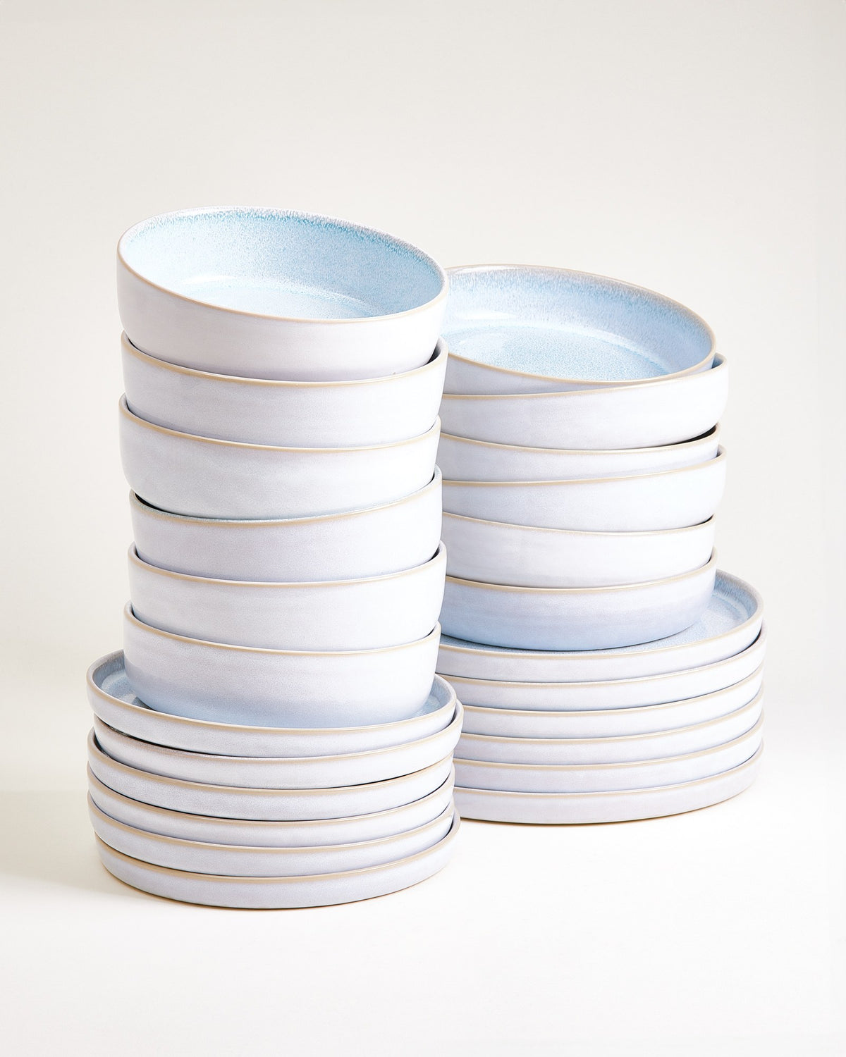 Cordoama Geschirr-Set modern azur 24-teilig