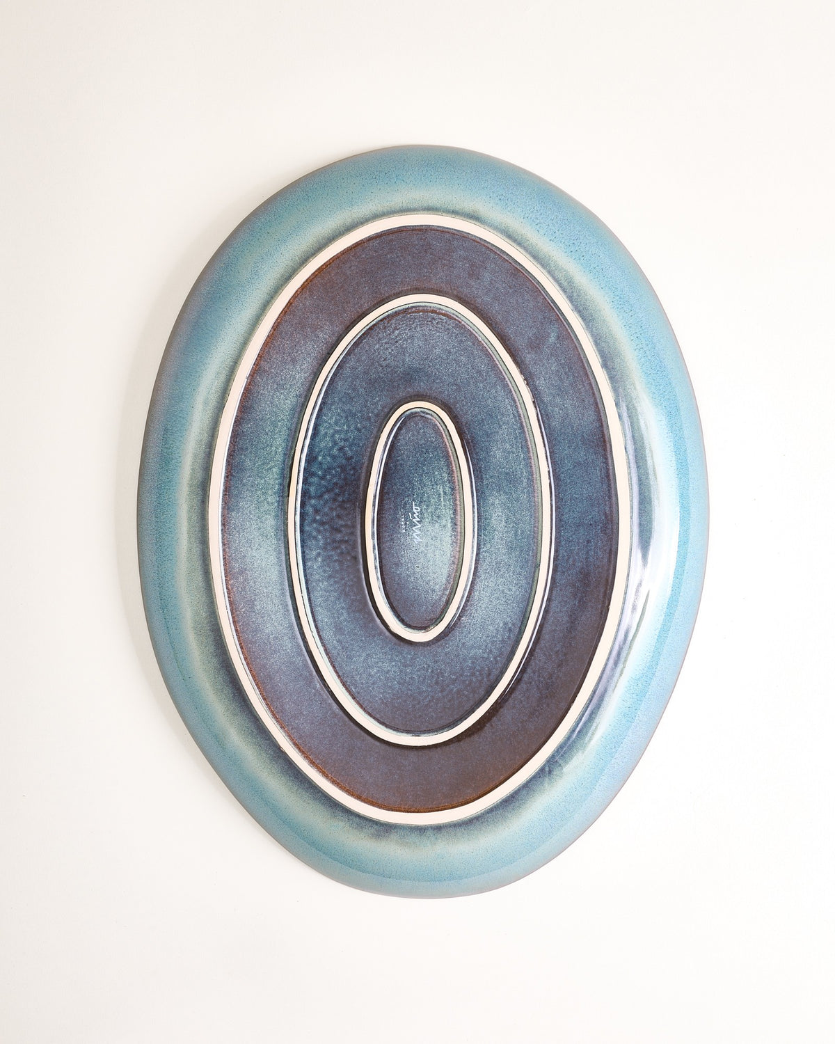 Madeira - Serving platter XL oval green-blue