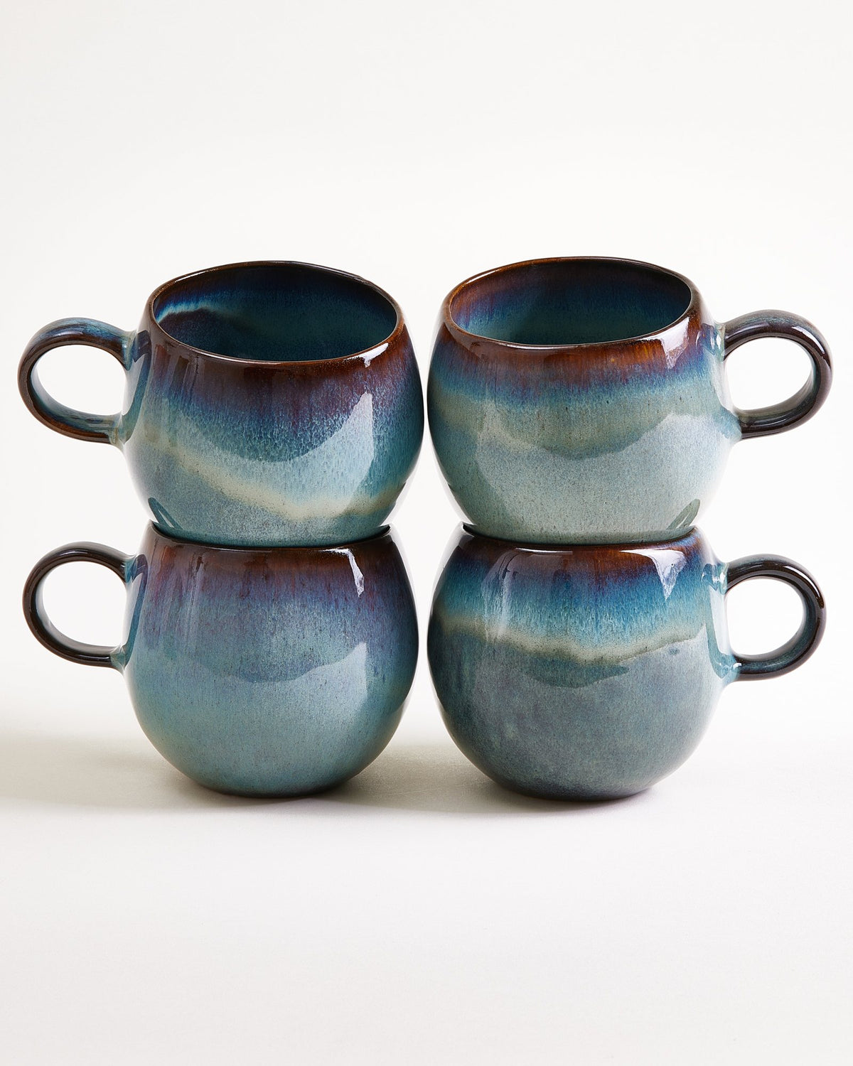 Madeira - Grande Tasse vert-bleu Lot de 4