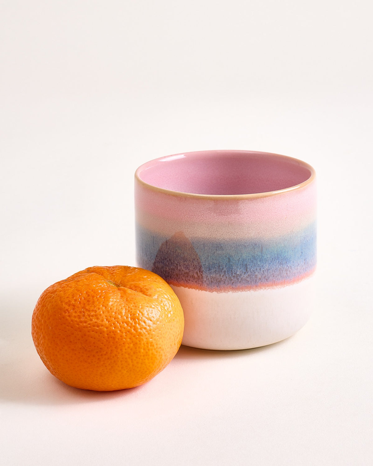Nódoa Becher groß dipped rosa grün