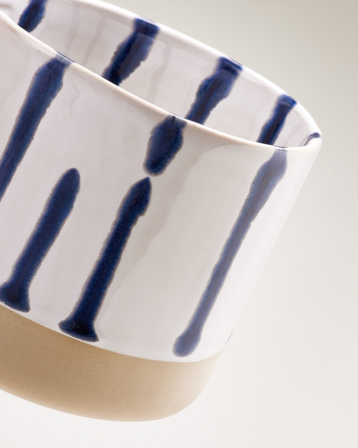 Nódoa - Tazza grande a strisce bianco blu