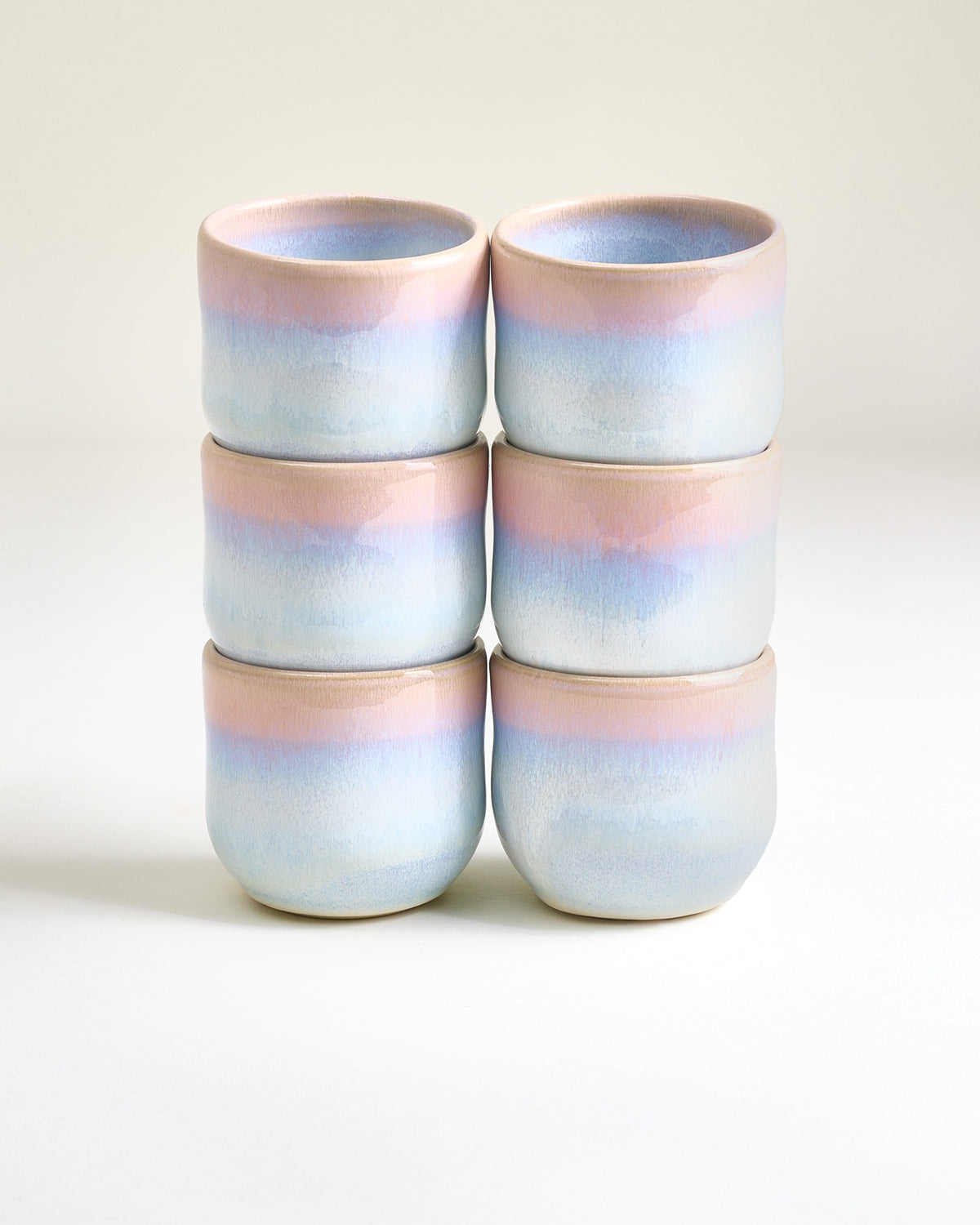 Nola Becher groß rosé blau 6er-Set