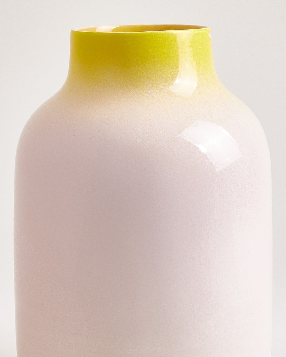 Nuno - Vaso L maculato giallo rosa