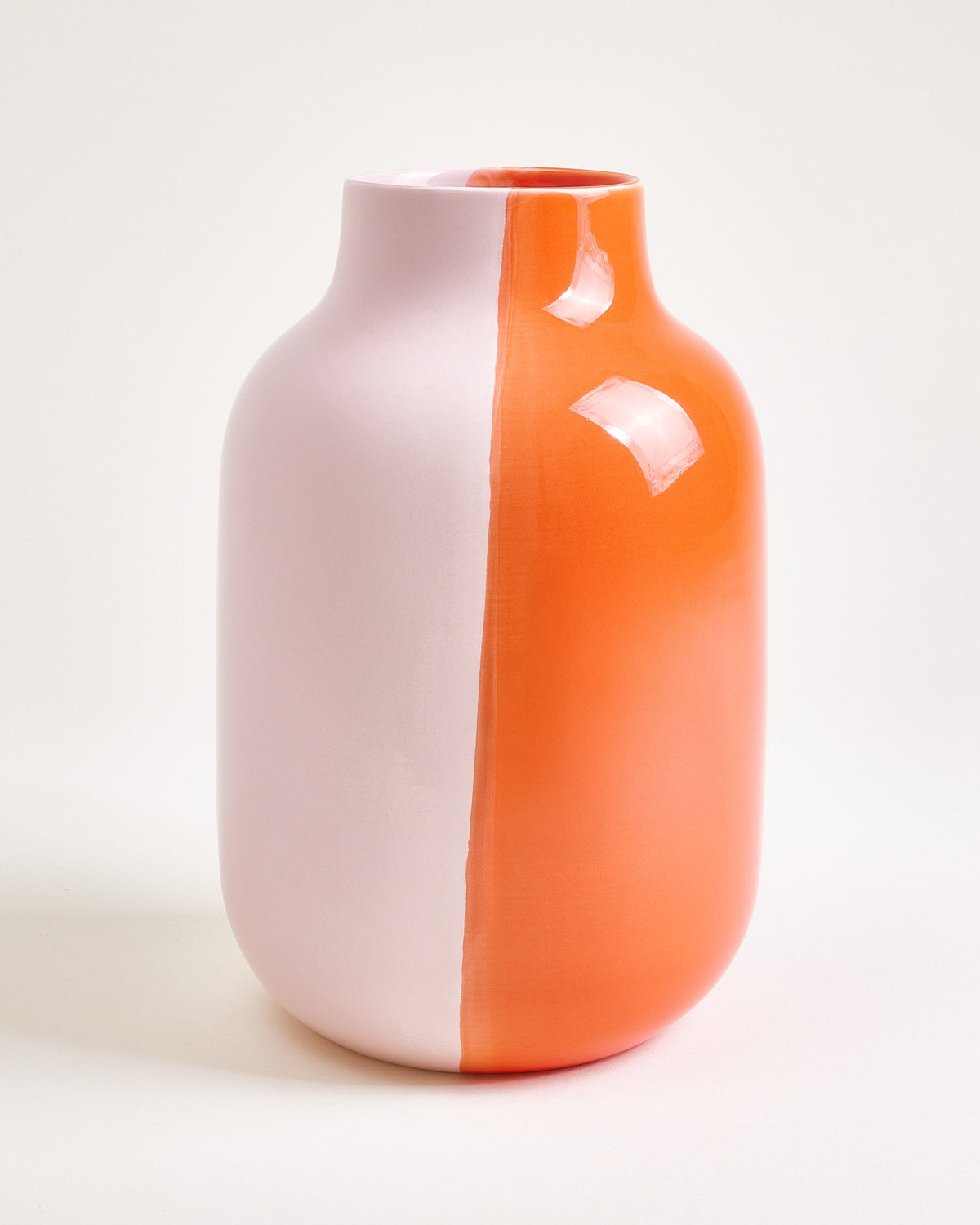 Nuno Vase L half coral rosé
