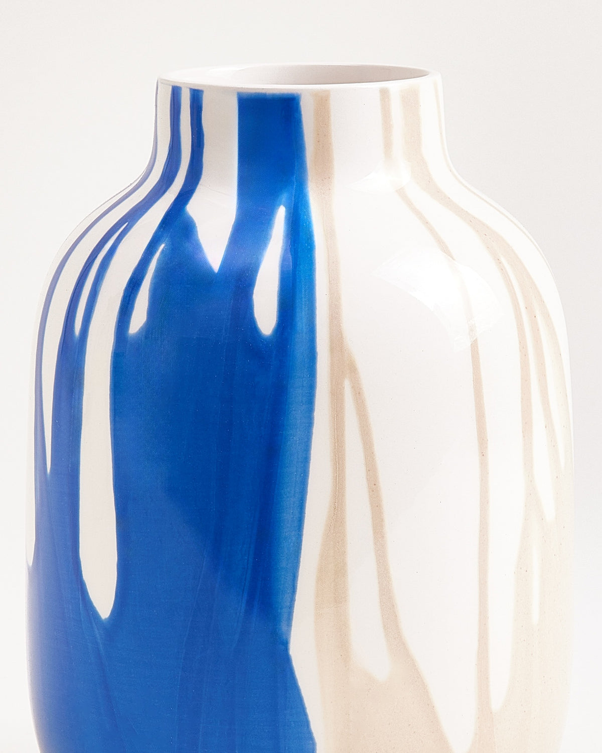 Nuno - Vaas M drip zandblauw