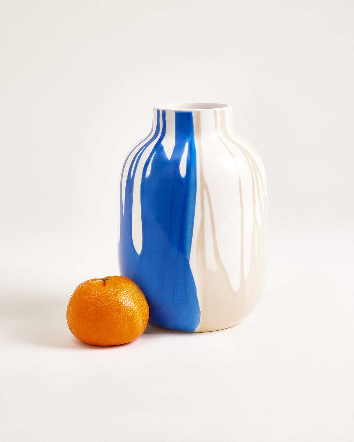 Nuno - Vaas M drip zandblauw