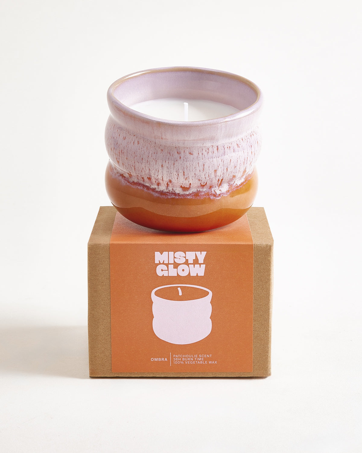 Ombra - Scented candle Misty Glow pink orange