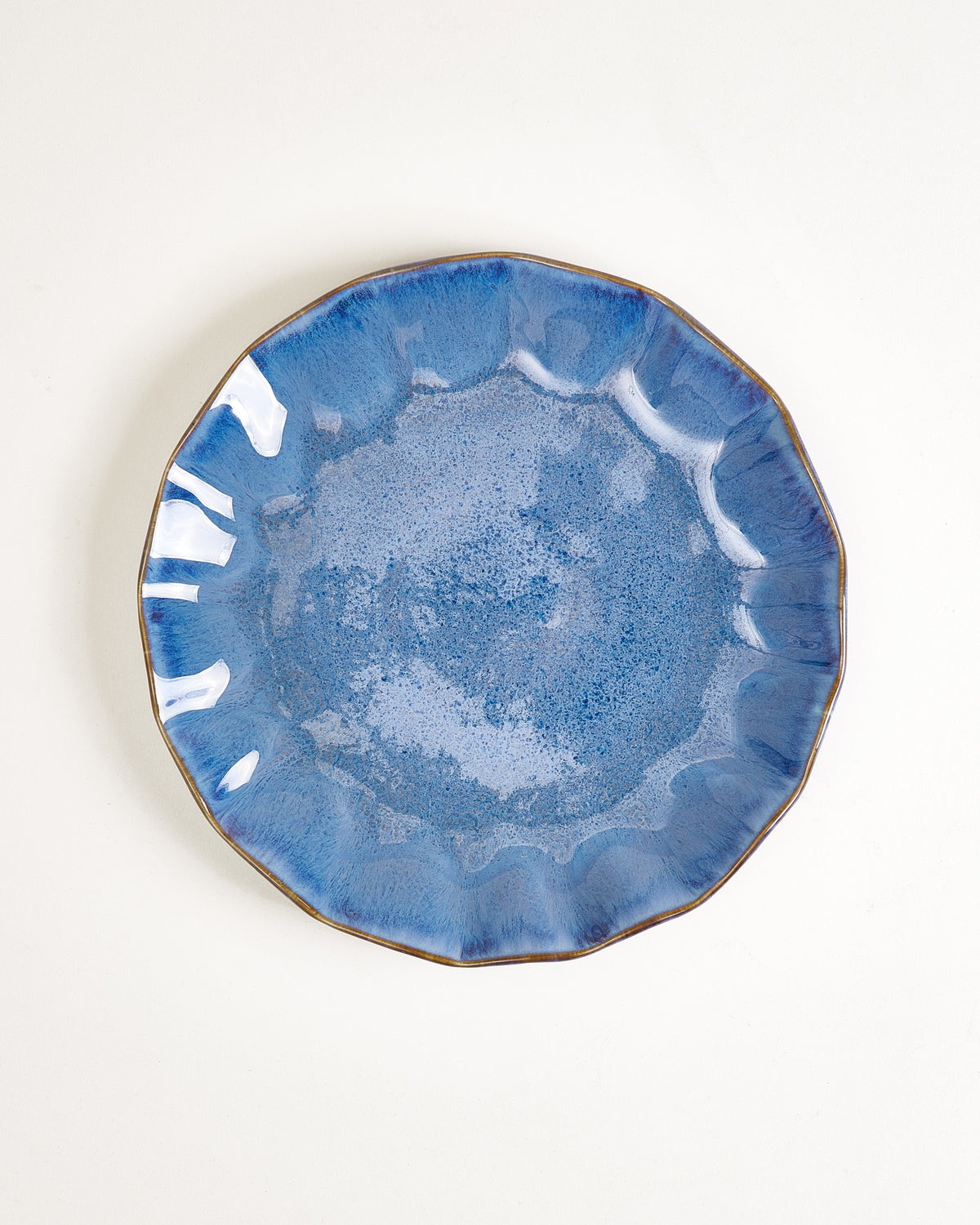 Pérola - Large plate shell dark blue