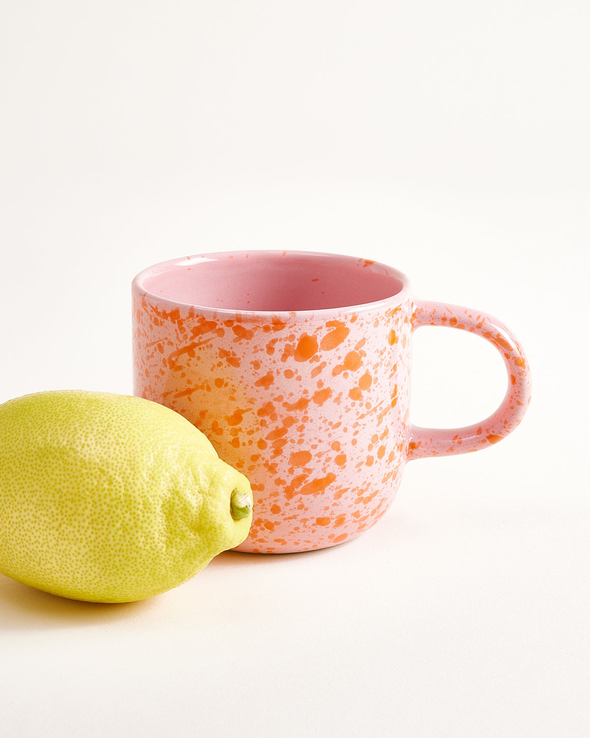 Pinta Tasse groß rosa orange