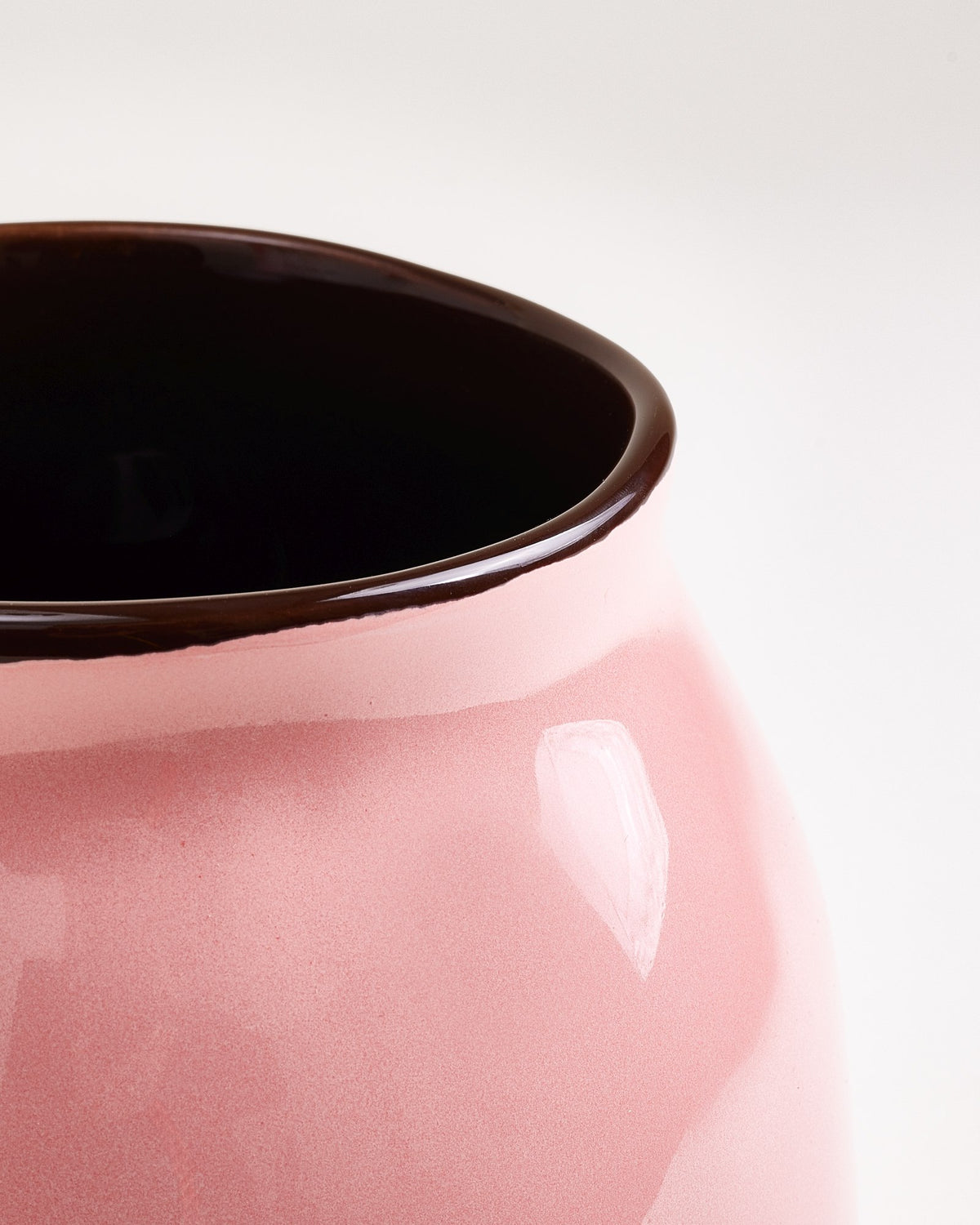 Sombra Vase M rosa braun